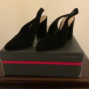 Vince Camuto Black Suede Shoes